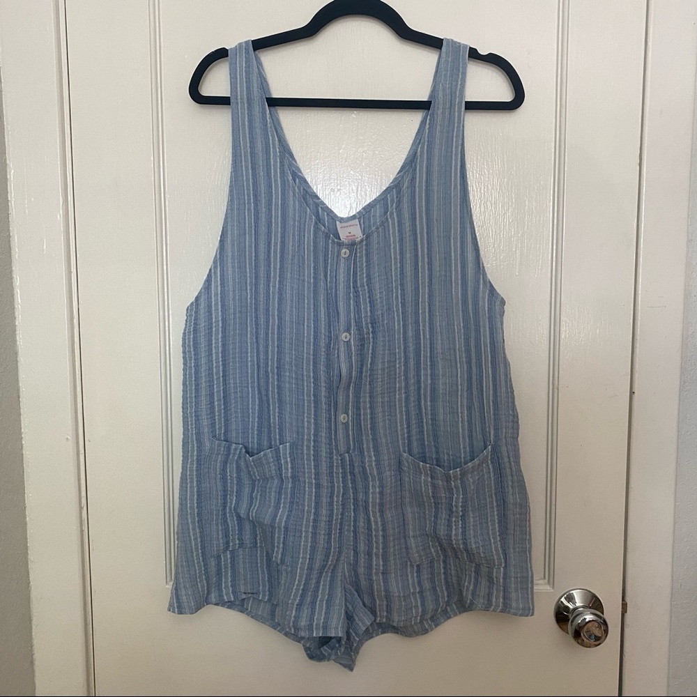 🌊🌞 BLUE BEACH ROMPER COVER UP 🌞🌊